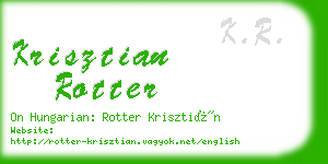 krisztian rotter business card